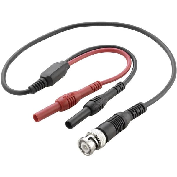 VOLTCRAFT BNC-Mätledning 0.50 m Svart, Röd
