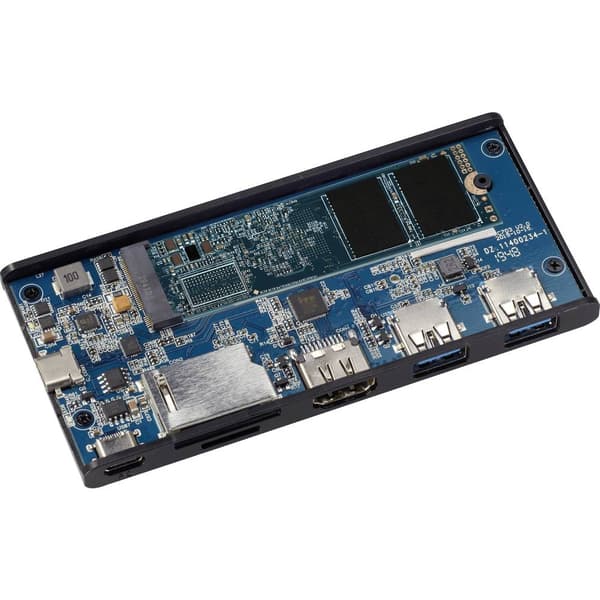 Renkforce RF-4599772 USB-C®-dockningsstation Passar till följande märken: univerzálny M.2 SSD-kort., Integrerad kartläs