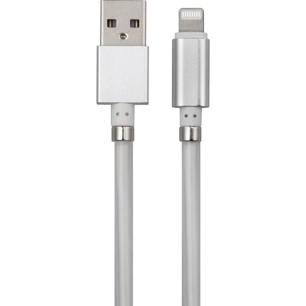 Renkforce USB-kabel USB 2.0 USB-C®-kontakt, Apple Lightning kontakt 2.00 m Vit TO-6897015