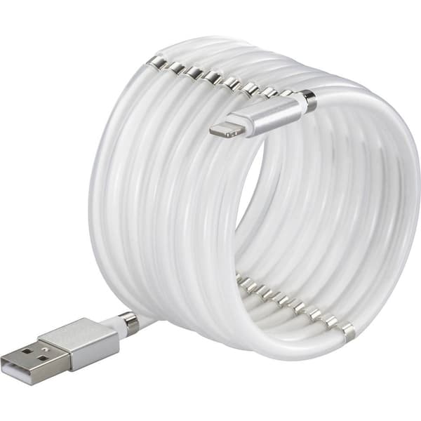 Renkforce USB-kabel USB 2.0 USB-C®-kontakt, Apple Lightning kontakt 2.00 m Vit TO-6897015
