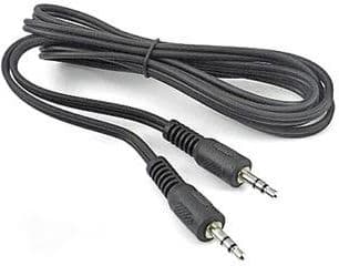 Aux kabel 2 meter 3,5mm - 3,5mm - sort