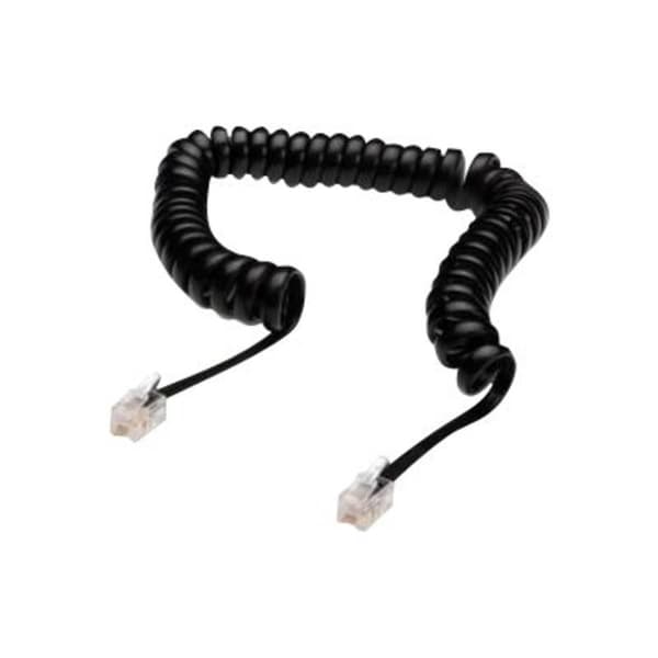 Digitus Telefon Anslutningskabel [1x RJ10 hane 4p4c - 1x RJ10 hane 4p4c] 4.00 m Svart