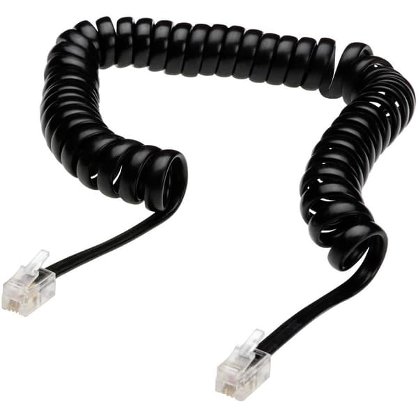 Digitus Telefon Anslutningskabel [1x RJ10 hane 4p4c - 1x RJ10 hane 4p4c] 4.00 m Svart