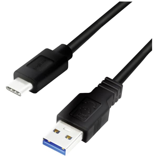 LogiLink USB-kabel USB 3.2 Gen1 (USB 3.0) USB-A kontakt, USB-C®-kontakt 1.50 m CU0169