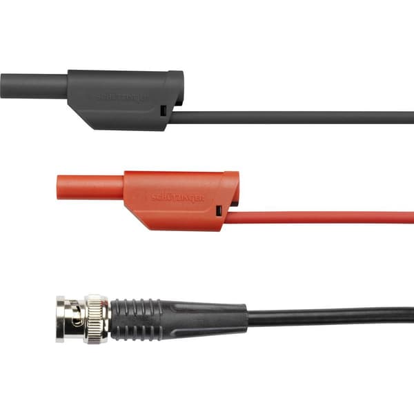 Schützinger DI SKO 89-58 / 100 / SW BNC-Mätledning 100.00 cm Svart/Röd