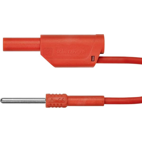 Schützinger AL 8323 / 1 / 100 / RT Adapterkabel 4 mm stiftdon 4 mm stiftdon Röd 1 st