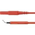 Miniatyrbild 1 av 2: Schützinger AL 8322 / ZPK / 1 / 100 / RT Adapterkabel 4 mm stiftdon Prob Röd 1 st