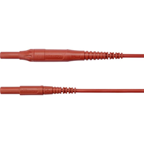 Schützinger MSFK B441 / 1 / 200 / RT Mätledning 4 mm stiftdon 4 mm stiftdon Röd 1 st