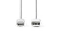Miniatyrbild 2 av 2: Kabel NEDIS Lightning - USB A 2m vit