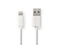 Miniatyrbild 1 av 2: Kabel NEDIS Lightning - USB A 2m vit