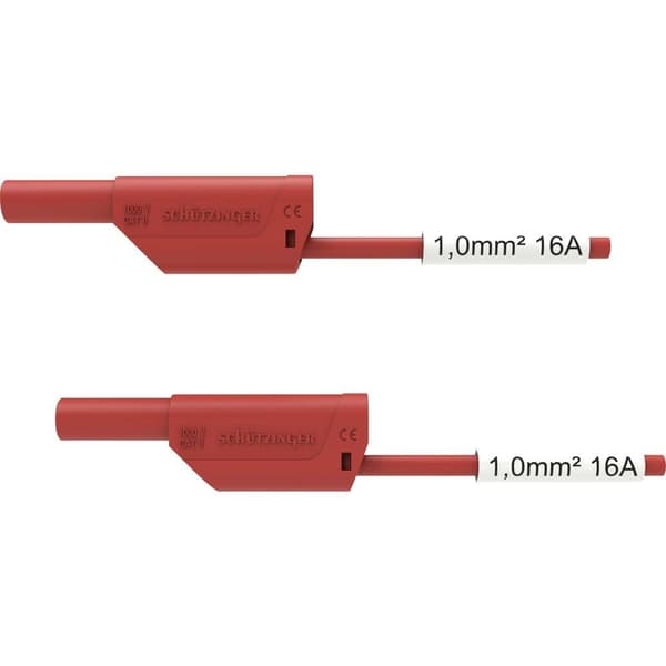 Schützinger VSFK 8500 / SIL1 / 100 / RT Säkerhets-mätledning 4 mm-kontakt 4 mm-kontakt 100.00 cm Röd 1 st
