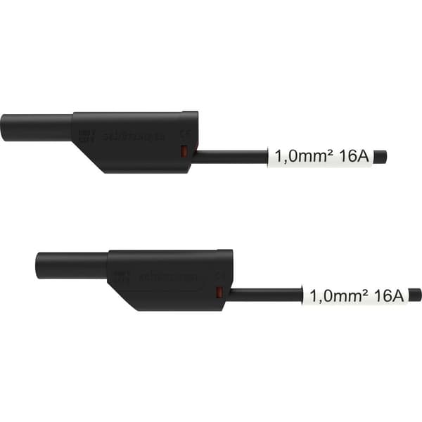 Schützinger VSFK 8500 / SIL1 / 100 / SW Säkerhets-mätledning 4 mm-kontakt 4 mm-kontakt 100.00 cm Svart 1 st