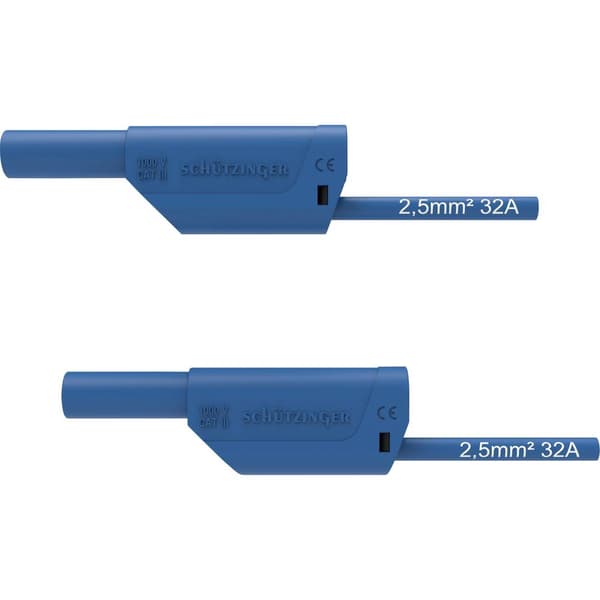 Schützinger VSFK 8700 / 2.5 / 50 / BL Säkerhets-mätledning 4 mm-kontakt 4 mm-kontakt 50.00 cm Blå 1 st