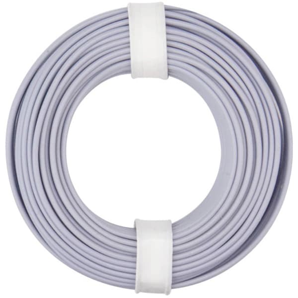 Donau Elektronik 125-019 Flätad kabel 1 x 0.25 mm² Grå 10 m