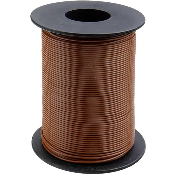 Donau Elektronik 125-S50-8 Flätad kabel 1 x 0.25 mm² Brun 50 m