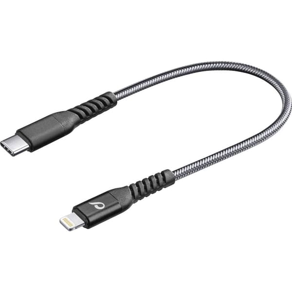 Cellularline USB-kabel USB 2.0 USB-C®-kontakt, Apple Lightning kontakt 0.15 m Svart TETRACABC2LMFI15CK