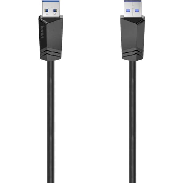 Hama USB-kabel USB 3.2 Gen1 (USB 3.0) USB-A kontakt 1.50 m Svart 00200624
