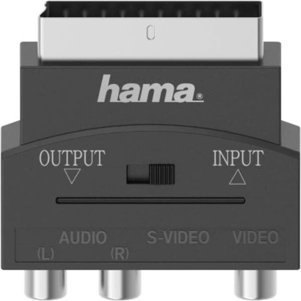 Hama S-Video / RCA AV Adapter [1x S-video kontakt hone - 3x RCA-anslutning] Svart