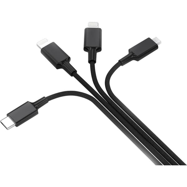 Smrter USB-laddningskabel USB-A kontakt, USB-C®-kontakt, Apple Lightning kontakt , Apple Lightning kontakt , USB-Micro-