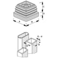 Miniatyrbild 3 av 3: PB Fastener 056 0600 699 03 Lamellplugg Plåttjocklek (max.) 24 mm Polyeten Svart 1 st