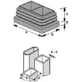 Miniatyrbild 3 av 3: PB Fastener 057 6040 620 03 Lamellplugg Plåttjocklek (max.) 14.5 mm Polyeten Grå 1 st
