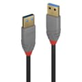 Miniatyrbild 3 av 5: LINDY USB-kabel USB 3.2 Gen1 (USB 3.0) USB-A kontakt, USB-A kontakt 3.00 m Svart, Grå 36753