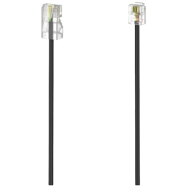 Hama DSL Anslutningskabel [1x RJ11 hane 6p4c - 1x RJ45 hane 8p4c] 6 m Svart