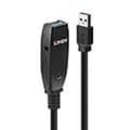 Miniatyrbild 3 av 4: LINDY USB-kabel USB 3.2 Gen1 (USB 3.0) USB-A kontakt, USB-A uttag 15.00 m Svart 43322