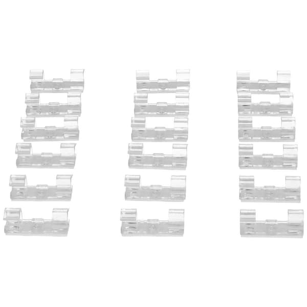 Max Hauri Kontakthållare självhäftande 164658 Bunt Ø-område 8 mm (max) Transparent 18 st
