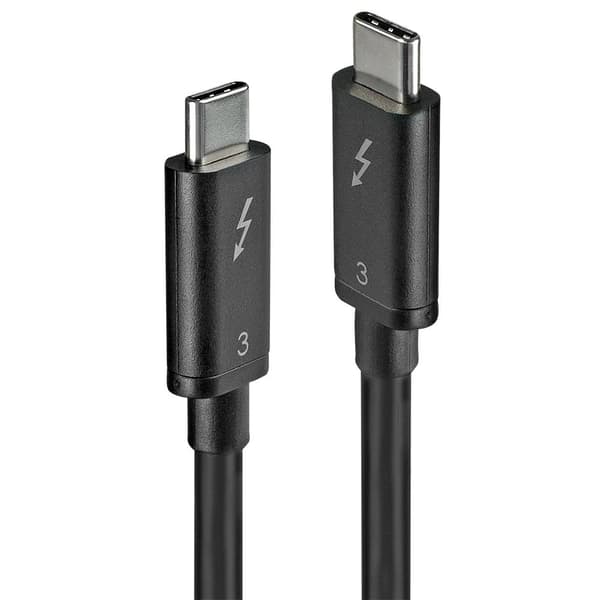 LINDY USB-kabel USB 3.2 Gen1 (USB 3.0) USB-C®-kontakt, USB-C®-kontakt 0.50 m Svart 41555