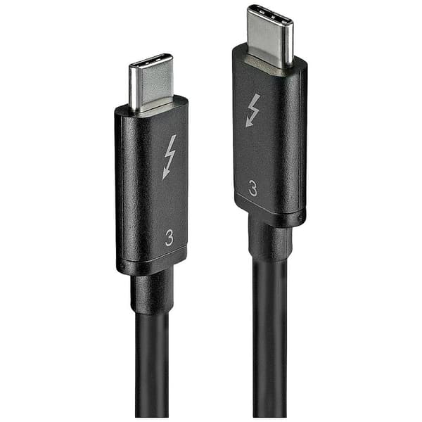 LINDY USB-kabel USB 3.2 Gen1 (USB 3.0) USB-C®-kontakt, USB-C®-kontakt 0.50 m Svart 41555