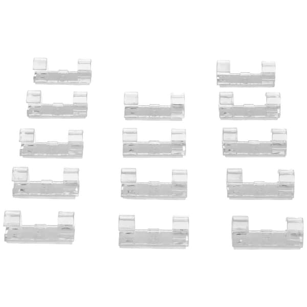Max Hauri Kontakthållare självhäftande 164657 Bunt Ø-område 10 mm (max) Transparent 14 st