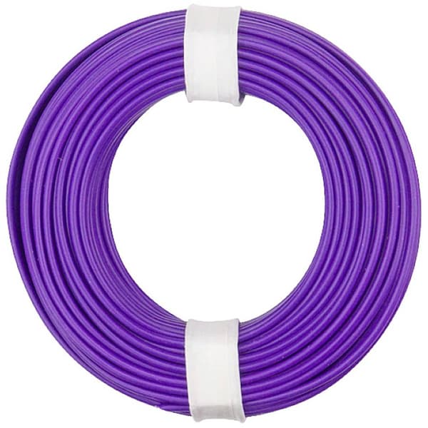 Donau Elektronik 150-016 Flätad kabel 1 x 0.50 mm² Violett 10 m
