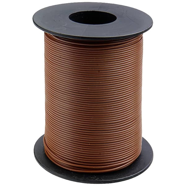 Donau Elektronik 125-S25-8 Flätad kabel 1 x 0.25 mm² Brun 25 m
