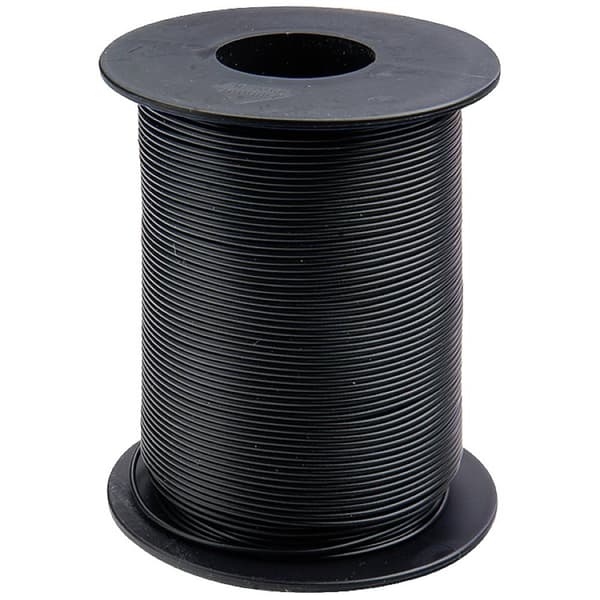 Donau Elektronik 125-S25-1 Flätad kabel 1 x 0.25 mm² Svart 25 m