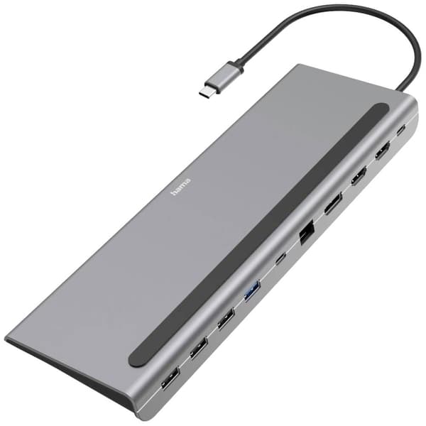 Hama USB-C®-dockningsstation Connect2Office Pro Passar till följande märken: univerzálny USB-C® Power Delivery