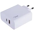 Miniatyrbild 1 av 4: Akyga AK-CH-15 USB-laddare 65 W 1x USB-A, 1x USB-C® Power Delivery Vit