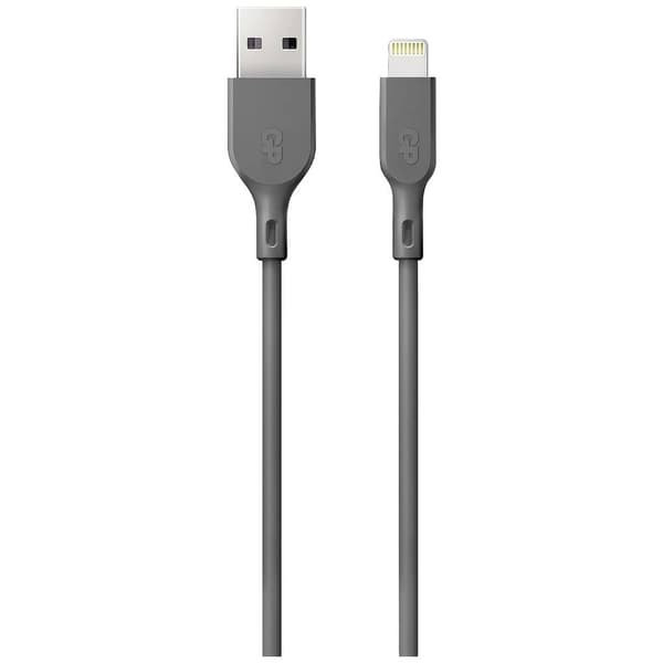 GP USB-laddningskabel USB 2.0 USB-A kontakt, Apple Lightning kontakt 1.00 m Grå GPCBCl1NGYUSB160
