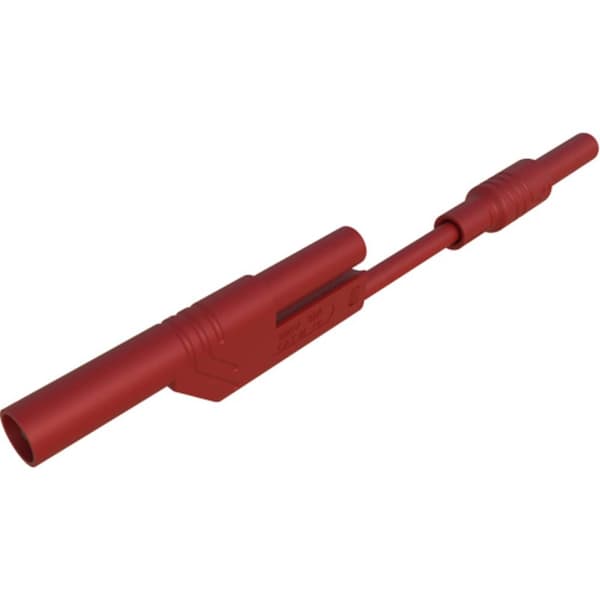 SKS Hirschmann MAL 2800 S rt Säkerhets-mätledning 4 mm säkerhetsplugg 4 mm säkerhetsplugg 8 cm Röd 1 st