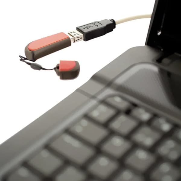 DELTACO USB 2.0 A - A jatkokaapeli, 20 cm