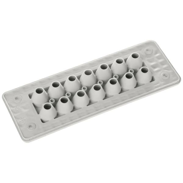 Trelleborg MH-24 F 20-1 LIGHT GREY UL94 V-0 IP65 | TPE | Screw Genomförandeplatta TPE Grå 1 st