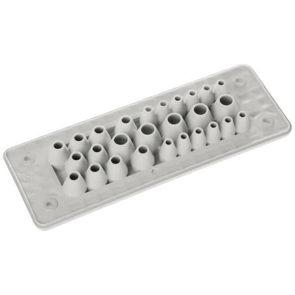 Trelleborg MH-24 F27-1 LIGHT GREY UL94 V-0 IP65 | TPE | Screw Genomförandeplatta TPE Grå 1 st