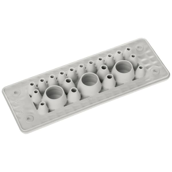 Trelleborg MH-24 F 22-1 LIGHT GREY UL94 V-0 IP65 | TPE | Screw Genomförandeplatta TPE Grå 1 st