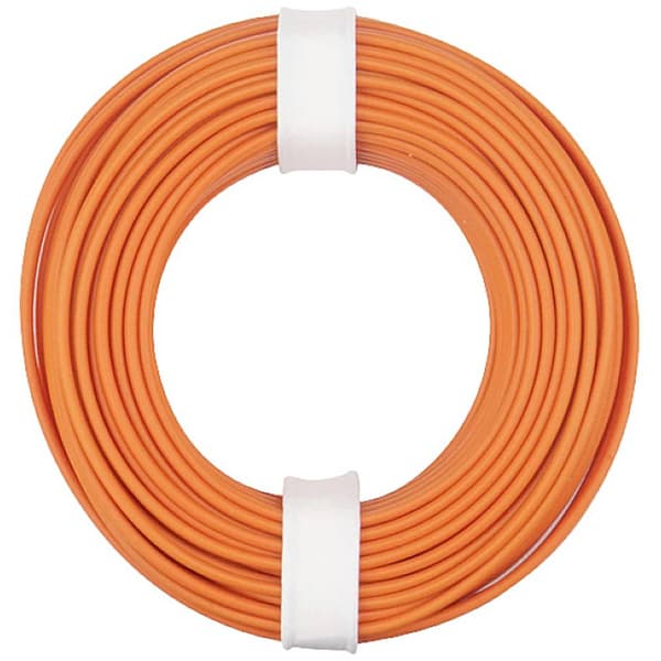 Donau Elektronik 150-017 Flätad kabel 1 x 0.50 mm² Orange 10 m