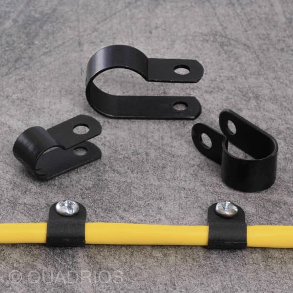 Quadrios 22CA154 Fästklämma skruv 22CA154 Bunt Ø-område 6.4 mm (max) Svart 1 set