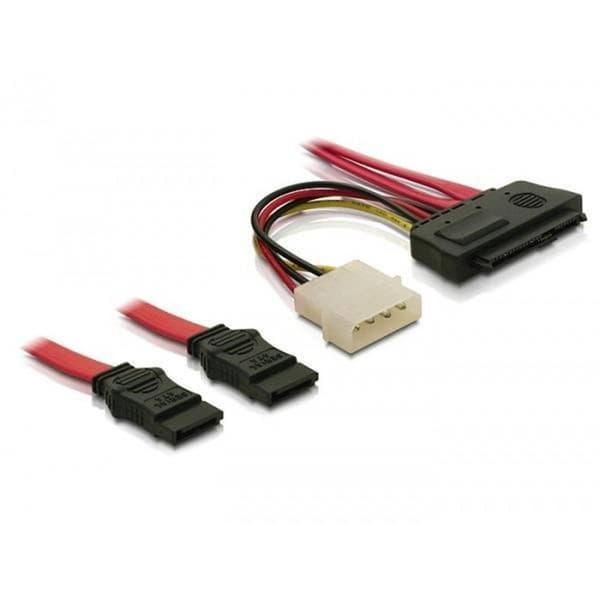 Optisk Toslink-kabel - 2,2 mm tjock - Guldpläterad - 1 meter - Svart