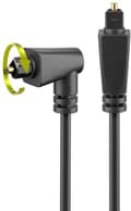 Miniatyrbild 5 av 5: Goobay Digital optisk Toslink ljudkabel med vinklad kontakt - 4mm - 1 meter
