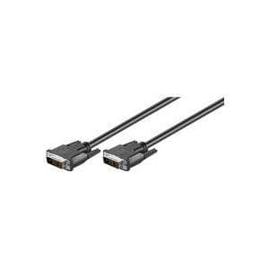Wentronic Goobay DVI-D FullHD kabel enkelt link, sort, 2 m - DVI-D stik enkelt link (18+1 ben) > DVI-D stik enkelt link (18+1 ben) (50850)