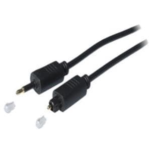 Shiverpeaks BASIC-S - Digitalt lydkabel (optisk) - SPDIF - TOSLINK (S) til Mini-TOSLINK (S) - 2 m - fiberoptisk - sort - støbt