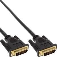 InLine Premium - DVI-kabel - Dual Link - DVI-D (M) - DVI-D (M) - 3,0 m - Sort (17783P)